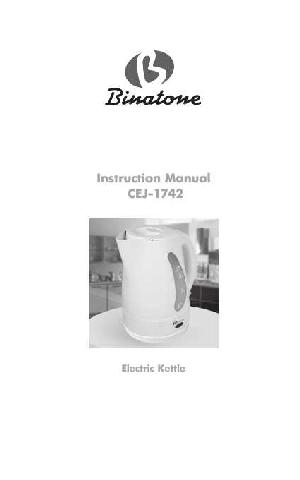 Инструкция Binatone CEJ-1742  ― Manual-Shop.ru