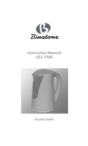 Инструкция Binatone CEJ-1744  ― Manual-Shop.ru