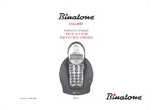 User manual Binatone Focus Twin XD1200B  ― Manual-Shop.ru