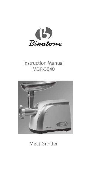 Инструкция Binatone MGR-3040  ― Manual-Shop.ru