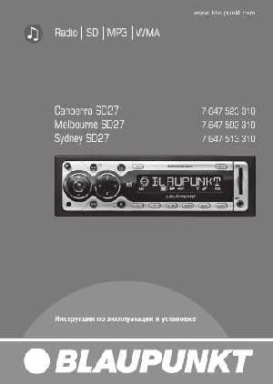 Инструкция Blaupunkt Canberra SD27  ― Manual-Shop.ru