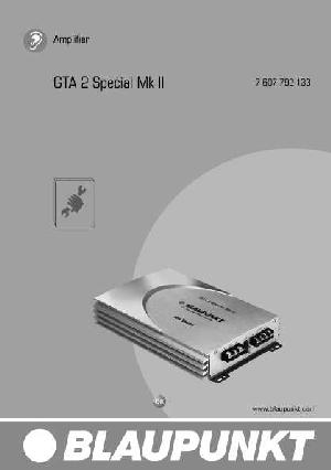 Инструкция Blaupunkt GTA-2 Special Mk II  ― Manual-Shop.ru