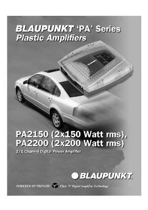 Инструкция Blaupunkt PA-2200  ― Manual-Shop.ru