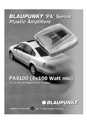 User manual Blaupunkt PA-4100  ― Manual-Shop.ru