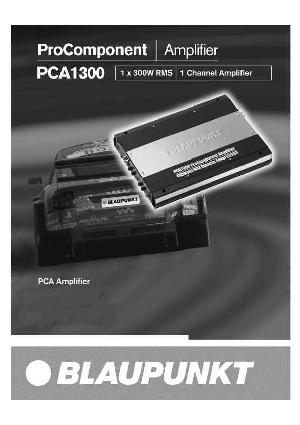 Инструкция Blaupunkt PCA-1300  ― Manual-Shop.ru