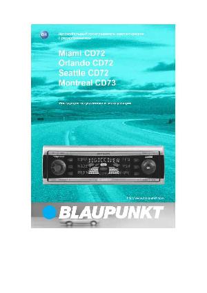 User manual Blaupunkt Seattle CD72  ― Manual-Shop.ru