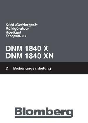 Инструкция Blomberg DNM 1840 X  ― Manual-Shop.ru