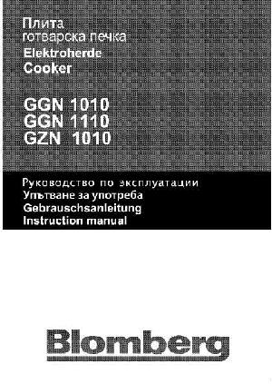 Инструкция Blomberg GZN-1010  ― Manual-Shop.ru