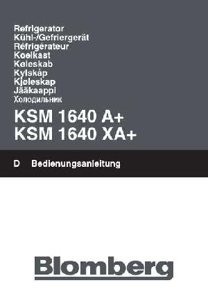 User manual Blomberg KSM-1640A+  ― Manual-Shop.ru