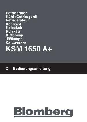 Инструкция Blomberg KSM-1650A+  ― Manual-Shop.ru