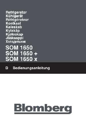 User manual Blomberg SOM-1650  ― Manual-Shop.ru