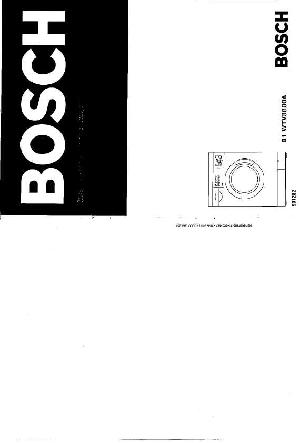 User manual BOSCH B1 WTV 3800A  ― Manual-Shop.ru