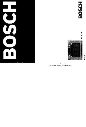 User manual BOSCH HLK-45..  ― Manual-Shop.ru