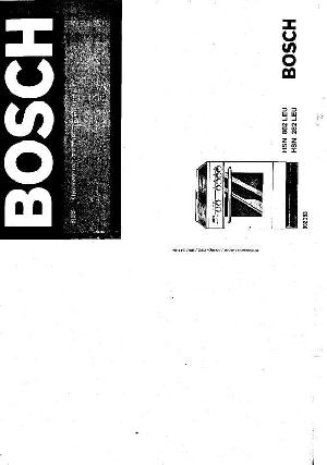Инструкция BOSCH HSN-882LEU  ― Manual-Shop.ru