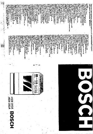 Инструкция BOSCH HSN-382A  ― Manual-Shop.ru