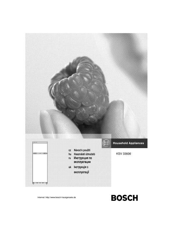 Bosch Ksv 33606 Hasznalati Utmutato