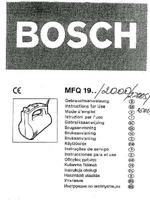 User manual BOSCH MFQ-1961  ― Manual-Shop.ru