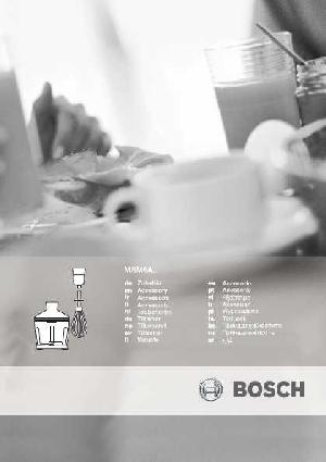 User manual BOSCH MSM-6A50  ― Manual-Shop.ru