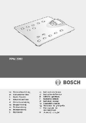 Инструкция BOSCH PPW-2250  ― Manual-Shop.ru