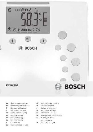 Инструкция BOSCH PPW-2360  ― Manual-Shop.ru