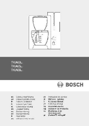 Инструкция BOSCH TKA-66..  ― Manual-Shop.ru