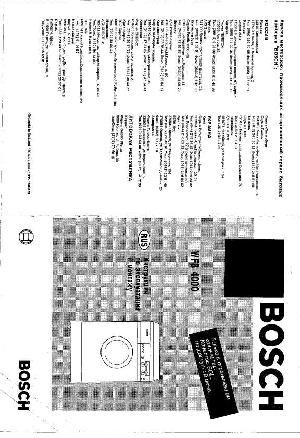 Инструкция BOSCH WFB-4000  ― Manual-Shop.ru