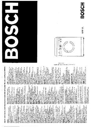 User manual BOSCH WFF-12..  ― Manual-Shop.ru