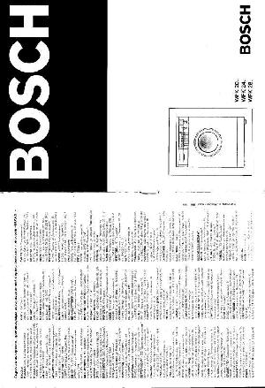 User manual BOSCH WFK-20..  ― Manual-Shop.ru