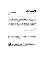 Инструкция BRANDT WTD-6284SF 