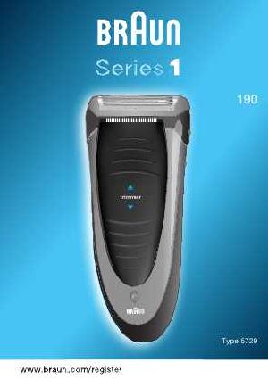 Инструкция Braun 190  ― Manual-Shop.ru