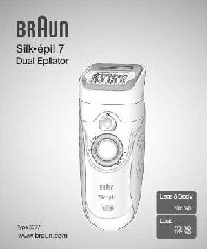 User manual Braun 7771WD  ― Manual-Shop.ru