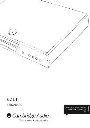 User manual Cambridge Audio AZUR 650C  ― Manual-Shop.ru