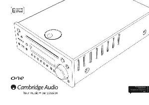 User manual Cambridge Audio ONE  ― Manual-Shop.ru