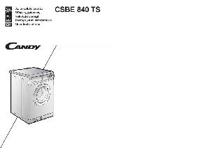 User manual Candy CSBE-840TS  ― Manual-Shop.ru