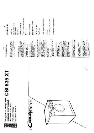 User manual Candy CSI-835XT  ― Manual-Shop.ru