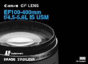 Инструкция Canon EF 100-400 mm F4.5-5.6L IS USM  ― Manual-Shop.ru