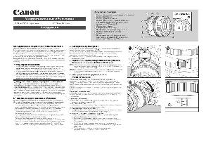 User manual Canon EF 100 mm F2.8 Macro  ― Manual-Shop.ru