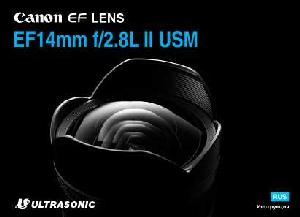 Инструкция Canon EF 14 mm F2.8L II USM  ― Manual-Shop.ru