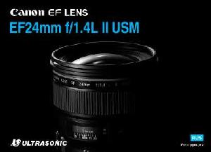 Инструкция Canon EF 24 mm F1.4L II USM  ― Manual-Shop.ru