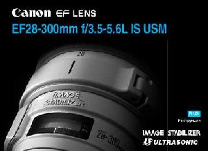 Инструкция Canon EF 28-300 mm F3.5-5.6L IS USM  ― Manual-Shop.ru