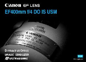 Инструкция Canon EF 400 mm F4 DO IS USM  ― Manual-Shop.ru