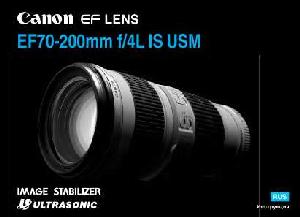 Инструкция Canon EF 70-200 mm F4L IS USM  ― Manual-Shop.ru