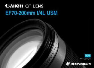Инструкция Canon EF 70-200 mm F4L USM  ― Manual-Shop.ru