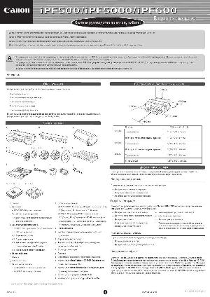 Инструкция Canon iPF-5000  ― Manual-Shop.ru