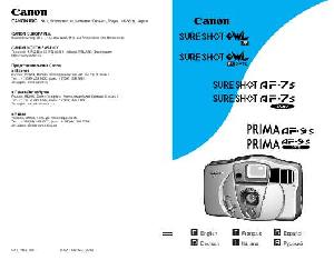 Инструкция Canon Prima AF9S  ― Manual-Shop.ru