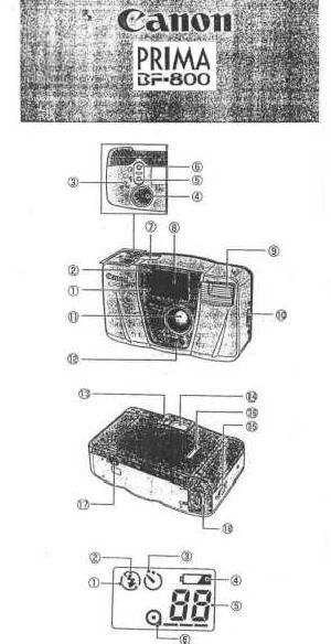 Инструкция Canon Prima BF-800  ― Manual-Shop.ru