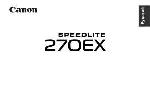 Инструкция Canon Speedlite 270EX 