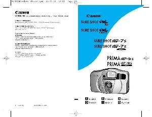 Инструкция Canon SureShot AF-7S  ― Manual-Shop.ru