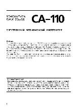 User manual Casio CA-110 