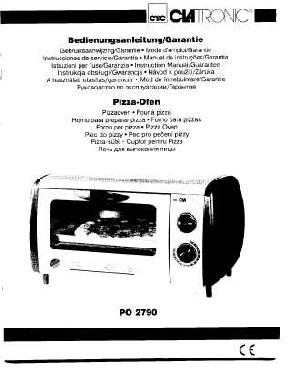 Инструкция Clatronic PO-2790  ― Manual-Shop.ru